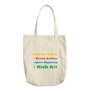 Plan For Today Cotton Tote Bag
